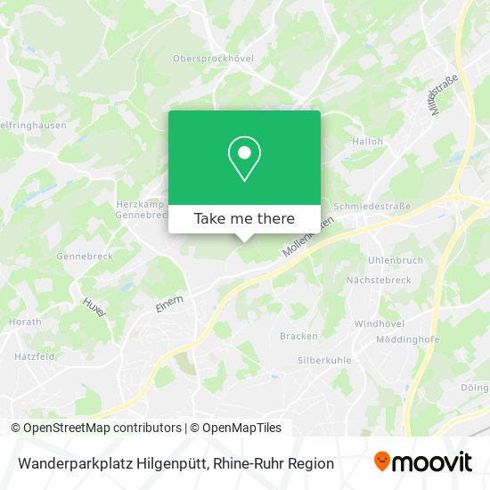 Wanderparkplatz Hilgenpütt map