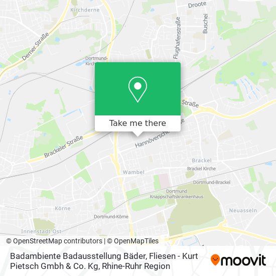 Badambiente Badausstellung Bäder, Fliesen - Kurt Pietsch Gmbh & Co. Kg map