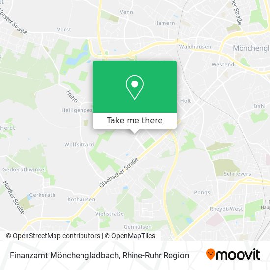 Finanzamt Mönchengladbach map