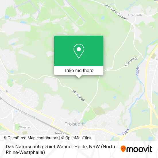 Карта Das Naturschutzgebiet Wahner Heide