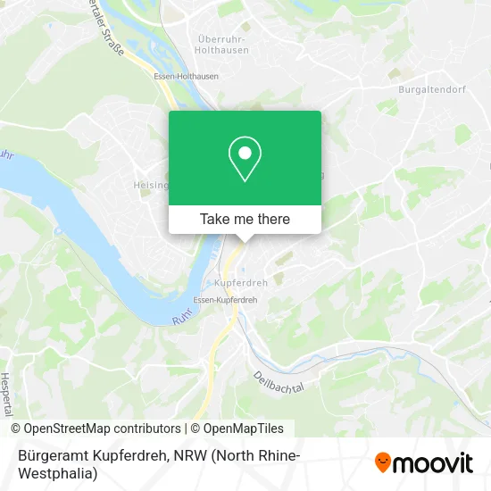 Карта Bürgeramt Kupferdreh