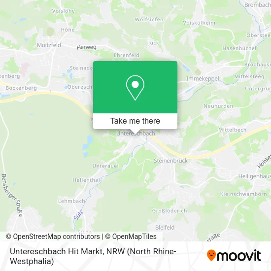 Карта Untereschbach Hit Markt