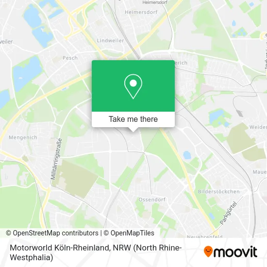 Карта Motorworld Köln-Rheinland