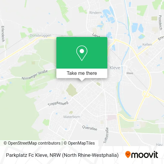 Карта Parkplatz Fc Kleve