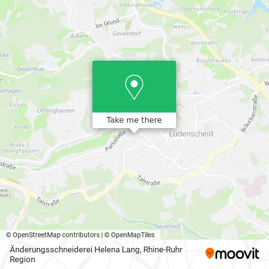 Карта Änderungsschneiderei Helena Lang