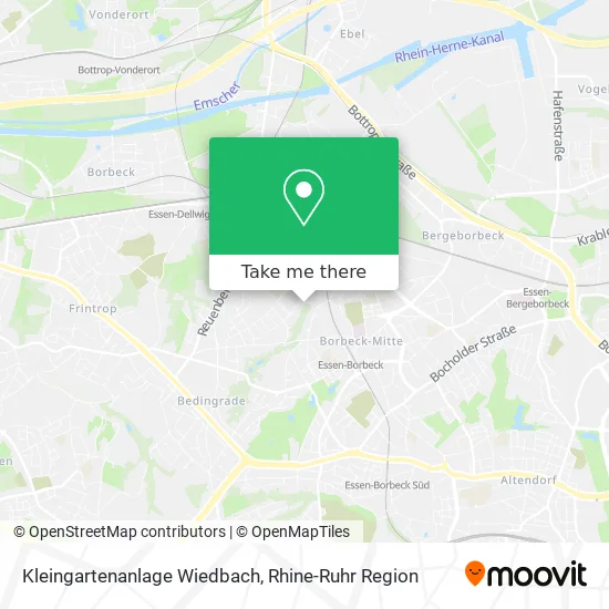 Карта Kleingartenanlage Wiedbach