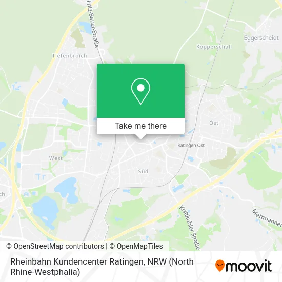 Rheinbahn Kundencenter Ratingen map