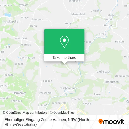 Карта Ehemaliger Eingang Zeche Aachen