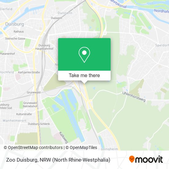 Zoo Duisburg map