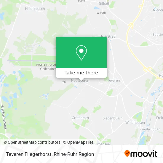 Карта Teveren Fliegerhorst