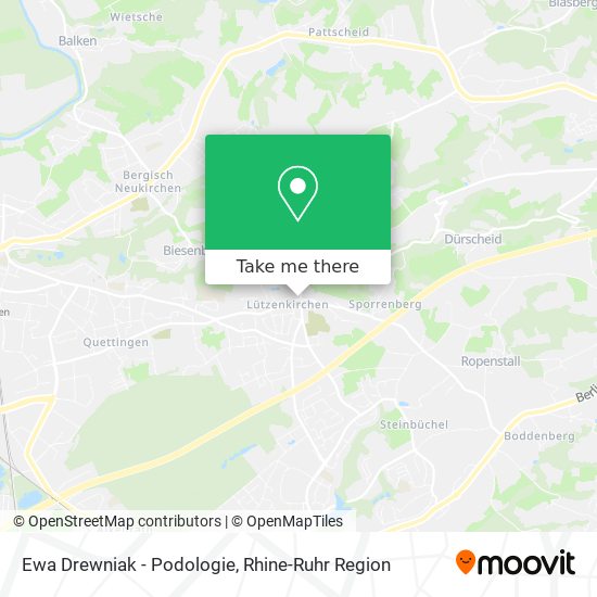 Ewa Drewniak - Podologie map