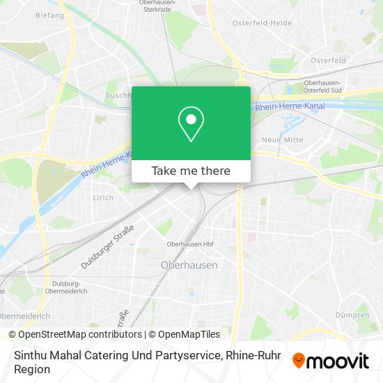 Карта Sinthu Mahal Catering Und Partyservice