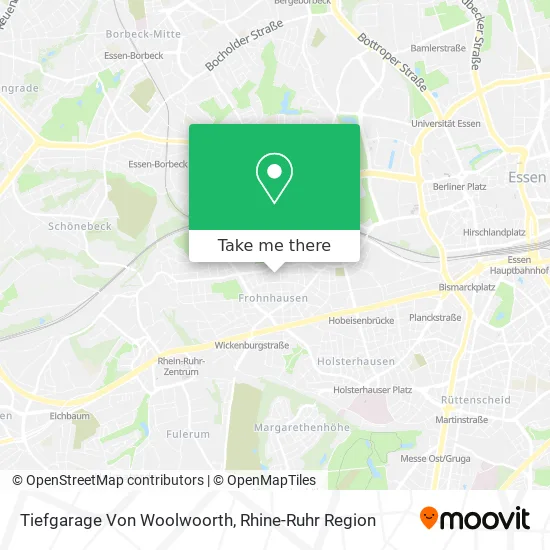 Карта Tiefgarage Von Woolwoorth
