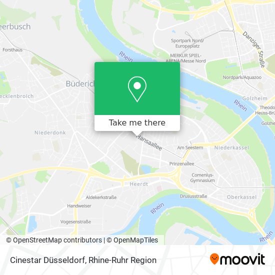 Cinestar Düsseldorf map