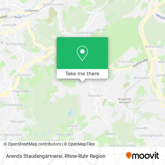 Карта Arends Staudengärtnerei