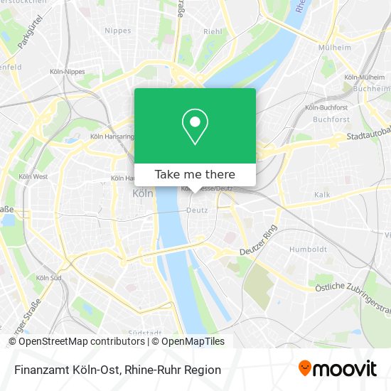 Finanzamt Köln-Ost map