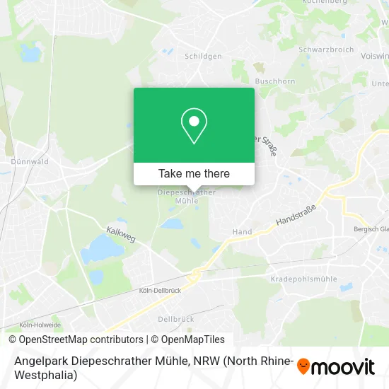 Карта Angelpark Diepeschrather Mühle