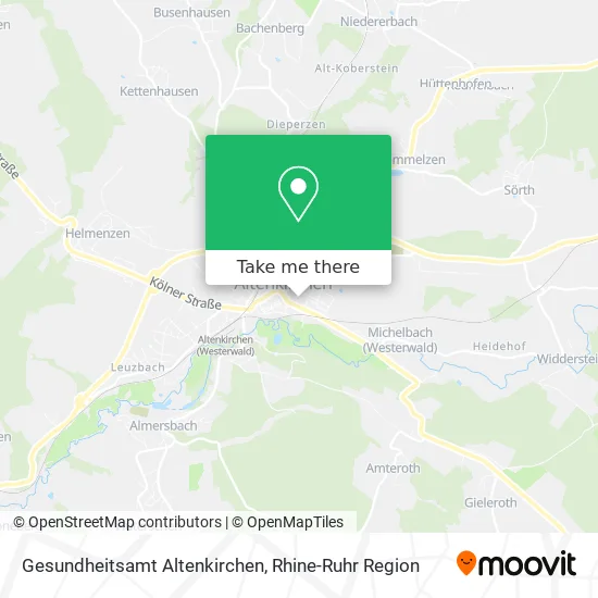 Карта Gesundheitsamt Altenkirchen
