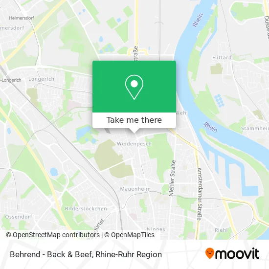 Карта Behrend - Back & Beef