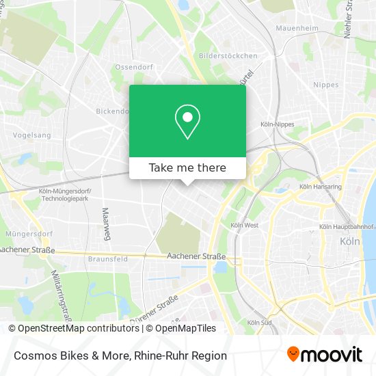 Cosmos Bikes & More map