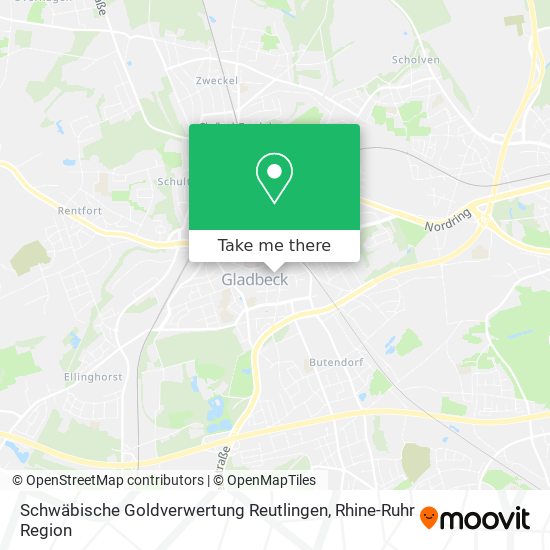 Карта Schwäbische Goldverwertung Reutlingen