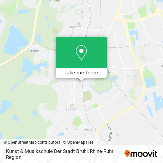 Карта Kunst & Musikschule Der Stadt Brühl