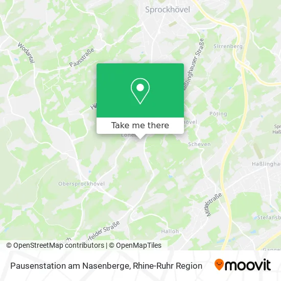 Карта Pausenstation am Nasenberge