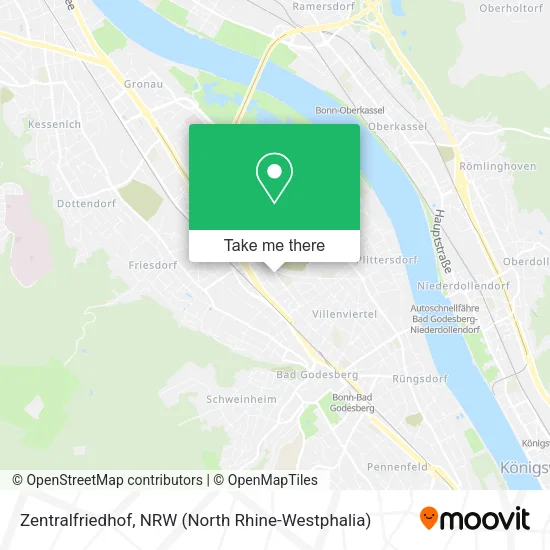 Карта Zentralfriedhof