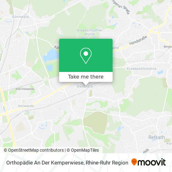 Orthopädie An Der Kemperwiese map