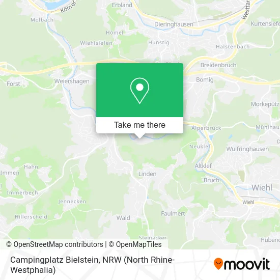 Карта Campingplatz Bielstein