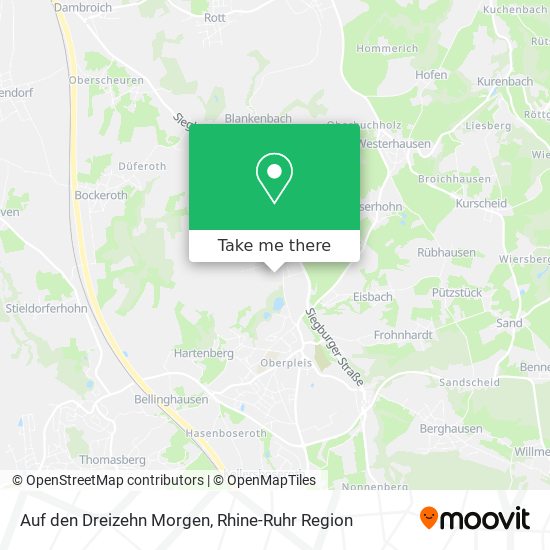 Auf den Dreizehn Morgen map