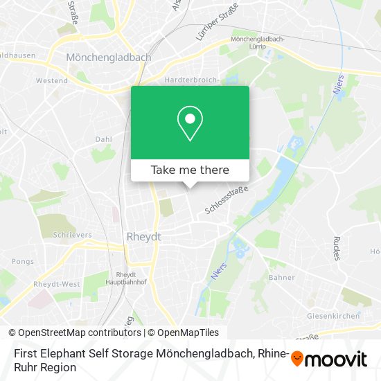 First Elephant Self Storage Mönchengladbach map