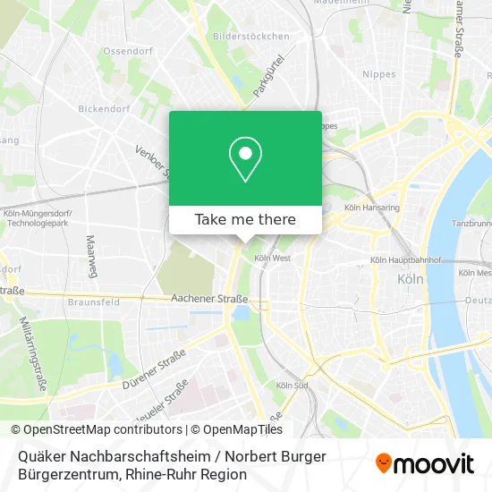 Карта Quäker Nachbarschaftsheim / Norbert Burger Bürgerzentrum