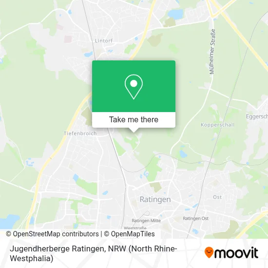 Jugendherberge Ratingen map