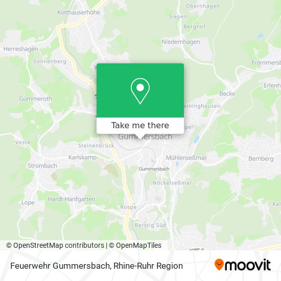 Feuerwehr Gummersbach map