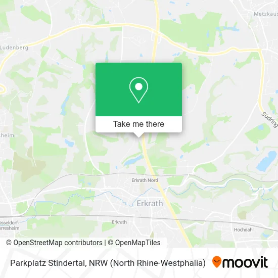 Parkplatz Stindertal map