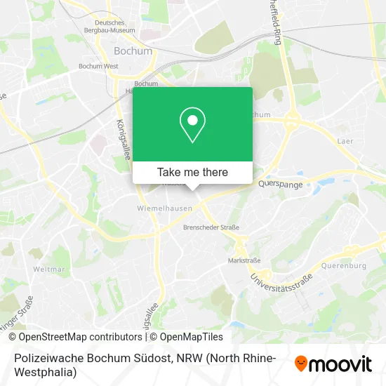 Карта Polizeiwache Bochum Südost