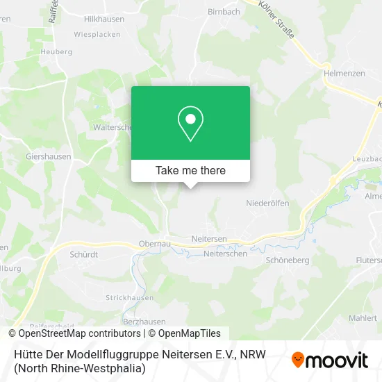 Карта Hütte Der Modellfluggruppe Neitersen E.V.