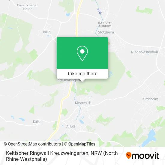 Keltischer Ringwall Kreuzweingarten map