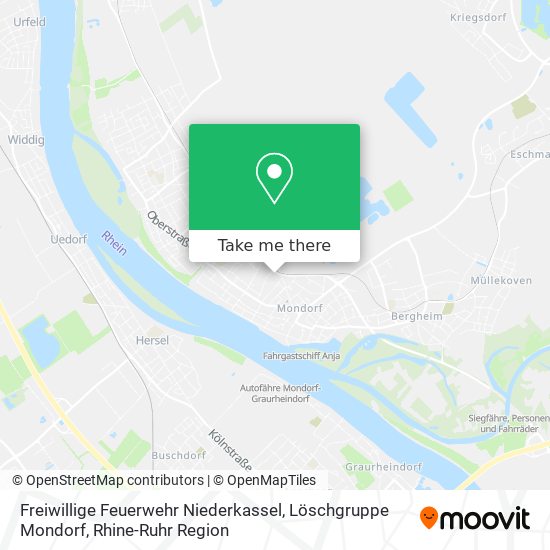 Freiwillige Feuerwehr Niederkassel, Löschgruppe Mondorf map