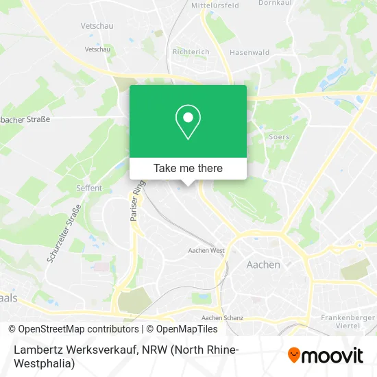 Карта Lambertz Werksverkauf
