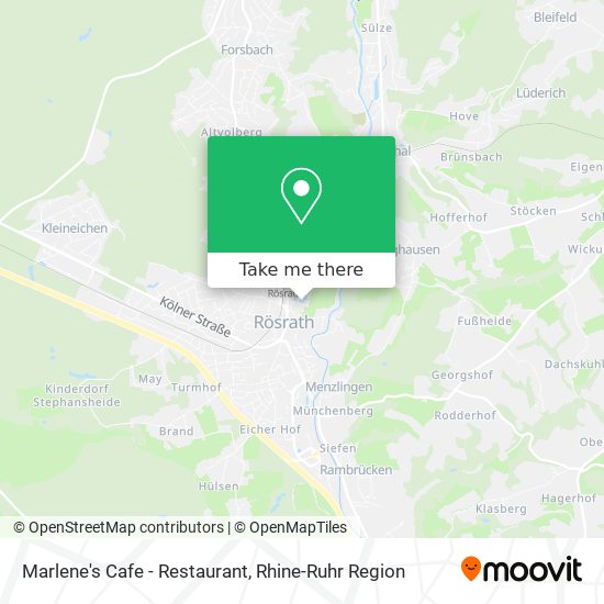 Marlene's Cafe - Restaurant map