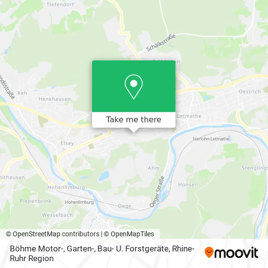 Карта Böhme Motor-, Garten-, Bau- U. Forstgeräte