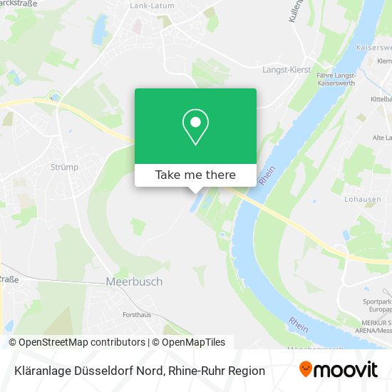 Kläranlage Düsseldorf Nord map