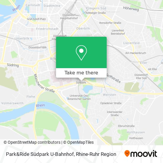 Park&Ride Südpark U-Bahnhof map