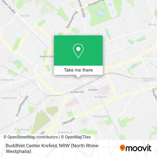 Buddhist Center Krefeld map