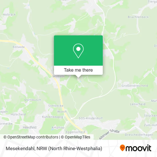 Карта Mesekendahl