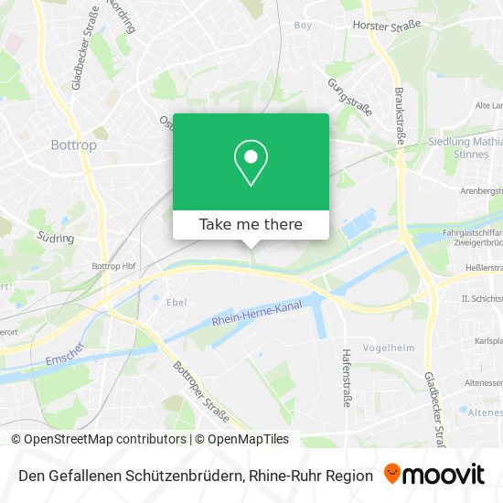 Den Gefallenen Schützenbrüdern map