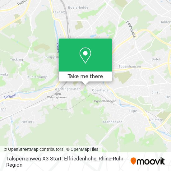 Talsperrenweg X3 Start: Elfriedenhöhe map