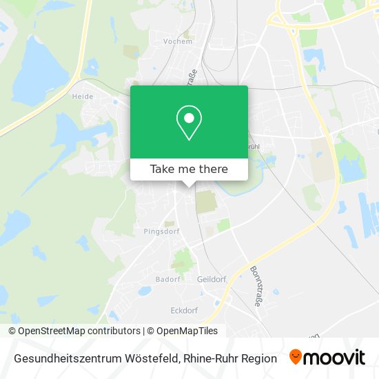 Gesundheitszentrum Wöstefeld map
